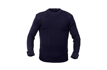 Image of Rothco G.I. Style Acrylic Commando Sweater, Navy Blue, Small, 6347-NavyBlue-S