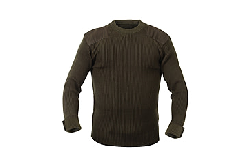 Image of Rothco G.I. Style Acrylic Commando Sweater, Olive Drab, M, 6347-OliveDrab-M