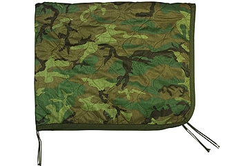Image of Rothco G.I. Type Camo Poncho Liner, Woodland Camo, 8376-WoodlandCamo