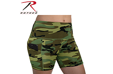 Image of Rothco Workout Performance Legging Shorts - Women's, Camo, Extra Small, 4980-XS