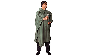 Image of Rothco G.I. Type Military Rip-Stop Poncho, Olive Drab, 4865-OliveDrab