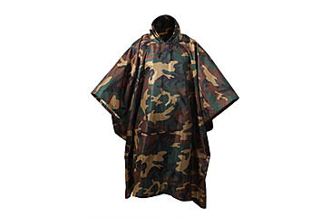 Image of Rothco G.I. Type Military Rip-Stop Poncho, Woodland Camo, 4858-WoodlandCamo