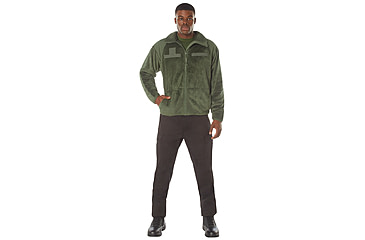 Image of Rothco Generation III Level 3 ECWCS Fleece Jacket, Olive Drab, XS, 97390-OliveDrab-XS
