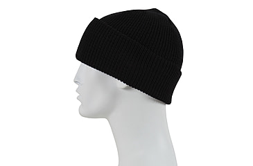 Image of Rothco Genuine G.I. Wool Watch Cap, Mens, Black, One Size, 8492