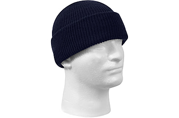 Image of Rothco Genuine G.I. Wool Watch Cap, Mens, Navy Blue, One Size, 8493
