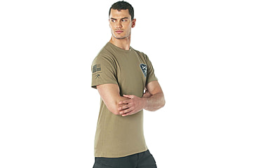 Image of Rothco Getting The Job Done T-Shirt, Coyote Brown, S, 11355-CoyoteBrown-S