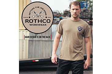 Image of Rothco Getting The Job Done T-Shirt, Coyote Brown, S, 11355-CoyoteBrown-S