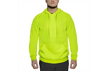 Image of Rothco High-Vis Performance Hooded Sweatshirt - Mens, Safety Green, Small, 10381-S
