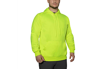 Image of Rothco High-Vis Performance Hooded Sweatshirt - Mens, Safety Green, Small, 10381-S