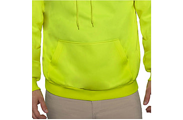 Image of Rothco High-Vis Performance Hooded Sweatshirt - Mens, Safety Green, Small, 10381-S