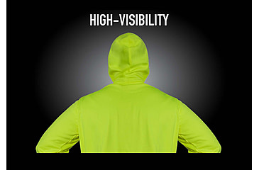 Image of Rothco High-Vis Performance Hooded Sweatshirt - Mens, Safety Green, Small, 10381-S