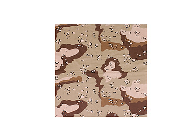 Image of Rothco Large Camo Bandana, 6-Color Desert Camo, 4347-6-ColorDesertCamo