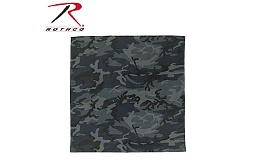 Image of Rothco Large Camo Bandana, Midnight Blue Camo, 4347-MidnightBlueCamo
