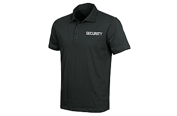 Image of Rothco Law Enforcement Printed Polo Shirt - Security, Black, XL, 7698-Black-Security-XL