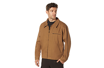 Image of Rothco Lightweight Canvas Work Jacket - Men's, Work Brown, Small, 92535-WorkBrown-S