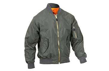 Image of Rothco Lightweight MA-1 Flight Jacket, Sage Green, XL, 6325-SageGreen-XL