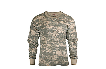 Image of Rothco Long Sleeve Digital Camo T-Shirts, ACU Digital Camo, L, 6385-ACUDigitalCamo-L