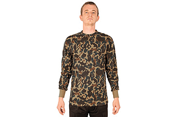 Image of Rothco Long Sleeve Henley T-Shirt - Mens, Fred Bear Camo, Small, 21050-FredBearCamo-S