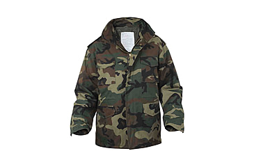 Image of Rothco M-65 Camo Field Jacket, Woodland Camo, M, 7991-WoodlandCamo-M