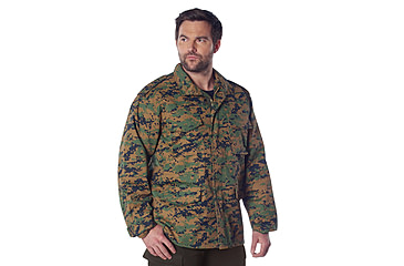 Image of Rothco M-65 Camo Field Jacket, Woodland Digital Camo, XL, 8590-WoodlandDigitalCamo-XL