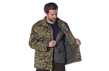 Image of Rothco M-65 Camo Field Jacket, Woodland Digital Camo, XL, 8590-WoodlandDigitalCamo-XL