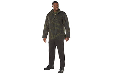 Image of Rothco M-65 Camo Field Jacket, L, Camo, 12085-MidnightWoodlandCamo-L