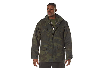 Image of Rothco M-65 Camo Field Jacket, L, Camo, 12085-MidnightWoodlandCamo-L