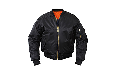 Image of Rothco MA-1 Flight Jacket, Black, Small, 7324-Black-S