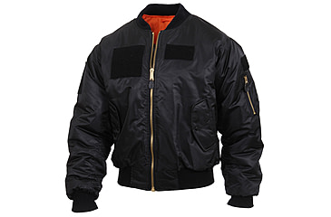 Image of Rothco MA-1 Flight Jacket with Patches, Sage Green, Small, 7240-SageGreen-S