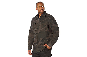 Image of Rothco Midnight Camo Flannel Shirt - Mens, Midnight Black Camo, Small, 47310-MidnightBlackCamo-S
