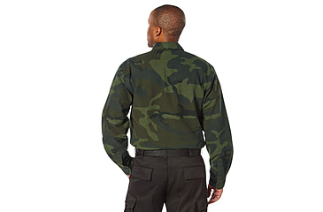 Image of Rothco Midnight Camo Flannel Shirt - Mens, Midnight Woodland Camo, Small, 47315-MidnightWoodlandCamo-S
