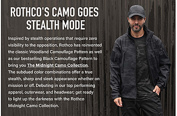 Image of Rothco Midnight Camo Trucker Cap, Midnight Black Camo, 613902034303