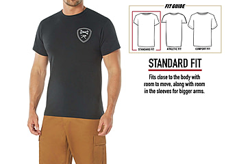 Image of Rothco Military Grade Workwear Bottle Cap T-Shirt, Black, S, 11360-Black-S