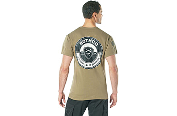 Image of Rothco Military Grade Workwear Bottle Cap T-Shirt - Mens, Coyote Brown, Small, 11365-CoyoteBrown-S