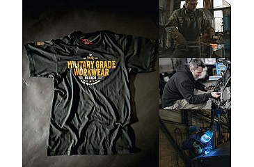 Image of Rothco Military Grade Workwear Graphic T-Shirt - Mens, Black, Small, 11340-Black-S