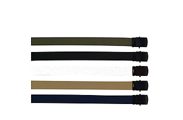 Image of Rothco Military Web Belts w/ Black Buckle, Black, 44, 4294-Black-44Inches
