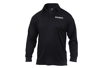 Image of Rothco Moisture Wicking Long Sleeve Security Polo, Small, 2716-S