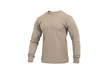 Image of Rothco Moisture Wicking Long Sleeve T-Shirt, Desert Sand, Extra Large, 43880-DesertSand-XL