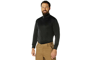 Image of Rothco Moisture Wicking Mock Turtleneck - Mens, Black, Small, 3150-S