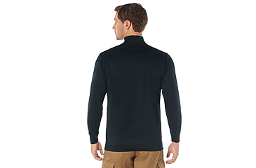 Image of Rothco Moisture Wicking Mock Turtleneck, Midnight Navy Blue, S, 31510-MidnightNavyBlue-S