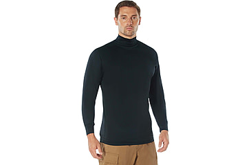 Image of Rothco Moisture Wicking Mock Turtleneck, Midnight Navy Blue, S, 31510-MidnightNavyBlue-S