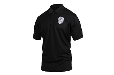 Image of Rothco Moisture Wicking Security Polo Shirt With Badge, Small, 3627-S