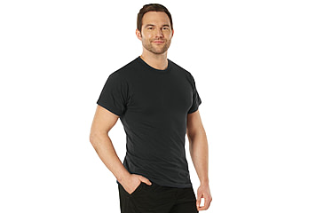 Image of Rothco Moisture Wicking T-Shirts, Black, Small, 9590-Black-S