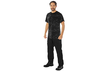 Image of Rothco Moisture Wicking T-Shirts - Mens, XL, Midnight Black Camo, 12320-MidnightBlackCamo-XL