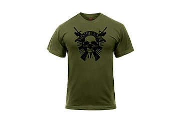 Image of Rothco Molon Labe Skull T-Shirt, Small, 2917-S