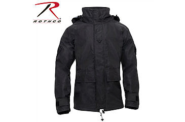 Image of Rothco Tactical Hard Shell Waterproof Jacket - Men's, Black, Small, 10996-S