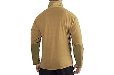 Image of Rothco Quarter Zip Fleece Pullover - Mens, Coyote Brown, Small, 97345-CoyoteBrown-S