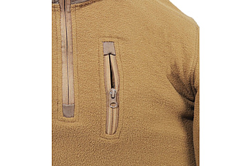 Image of Rothco Quarter Zip Fleece Pullover - Mens, Coyote Brown, Small, 97345-CoyoteBrown-S