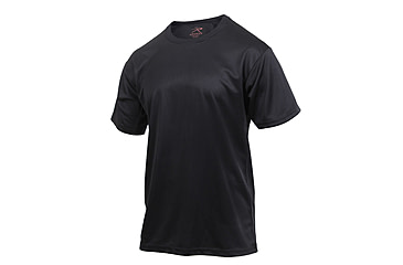 Image of Rothco Quick Dry Moisture Wicking T-shirt, Black, Small, 2735-Black-S
