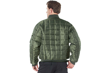 Image of Rothco Quilted MA-1 Flight Jacket - Mens, Sage Green, Small, 73550-SageGreen-S